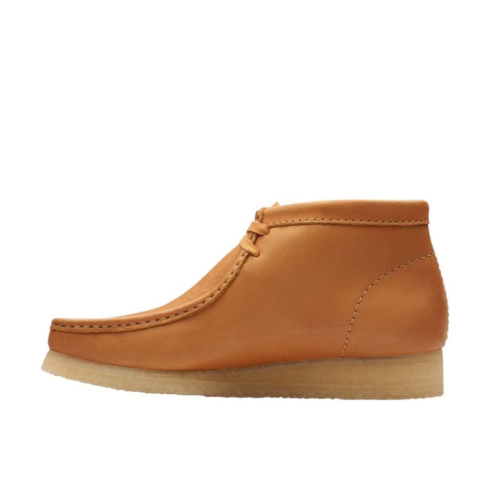 Clarks Mens Wallabee Boot Mid Brown Boots (NWT) - Picture 2 of 6